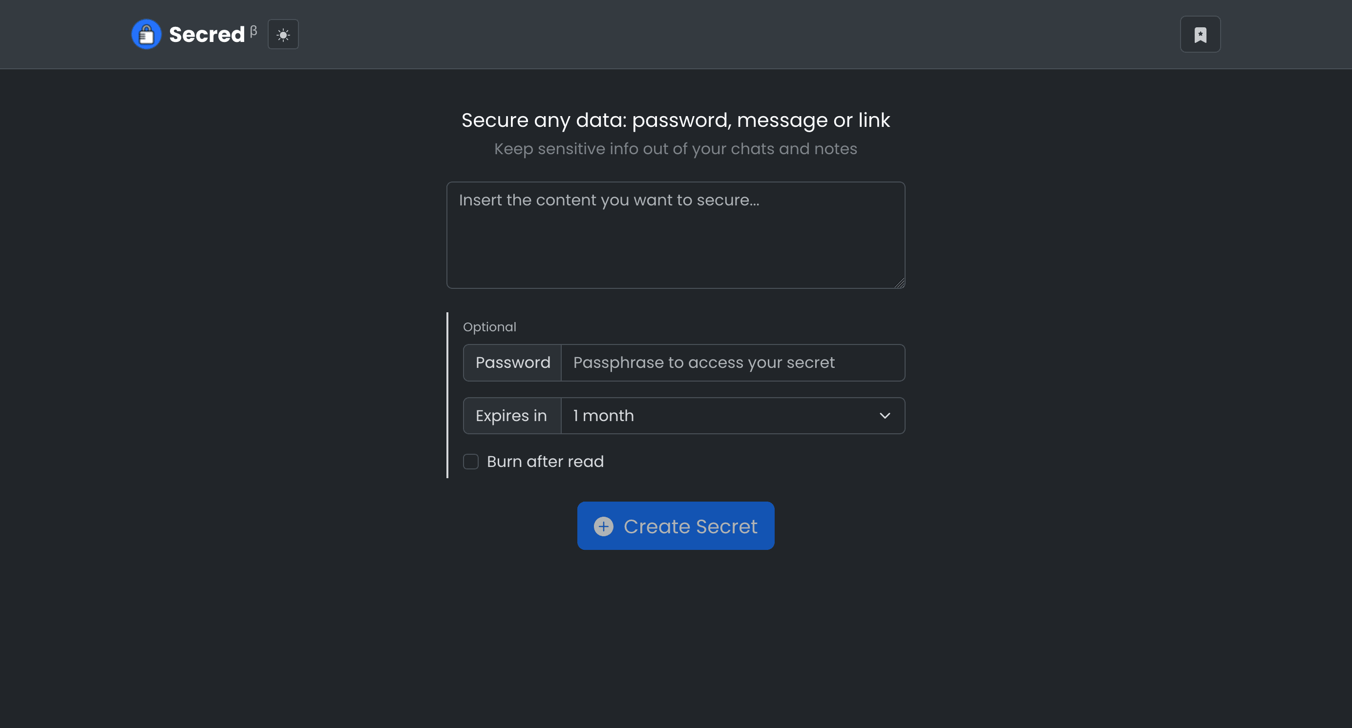 secred.link preview
